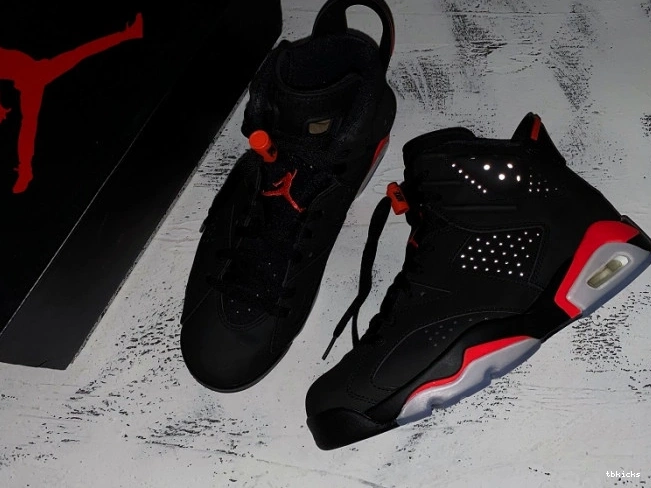 Cheap TBK Jordan 6 Black Infrared Retro OG Air 384664-060 0707